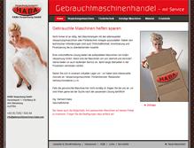 Tablet Screenshot of gebrauchtmaschinen-haba.com